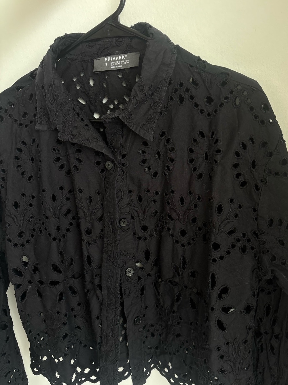 Primark Black Floral Button-Front Shirt